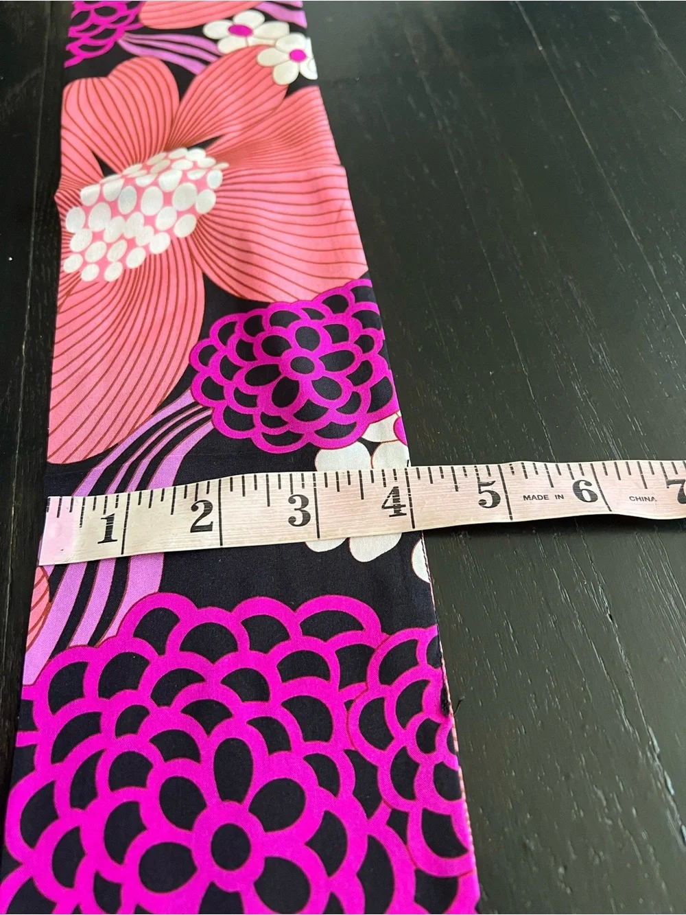 Nordstrom Pink Purple Black Floral Silk Scarf